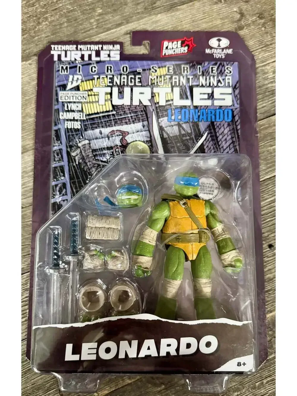 McFarlane Teenage Mutant Ninja Turtles Page Punchers Figures Full-Set Bundle IDW